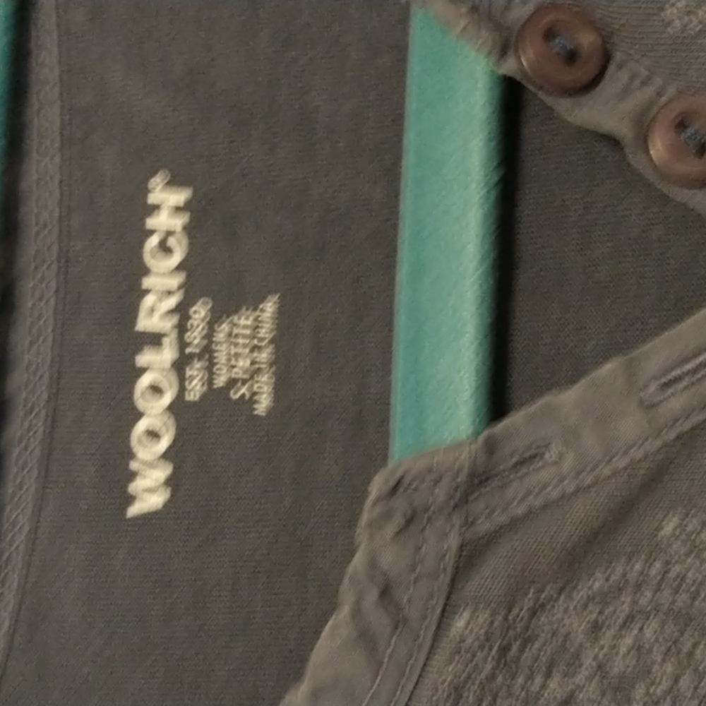 Woolrich women's size SP cotton blueberry Tee - Picture 11 of 11